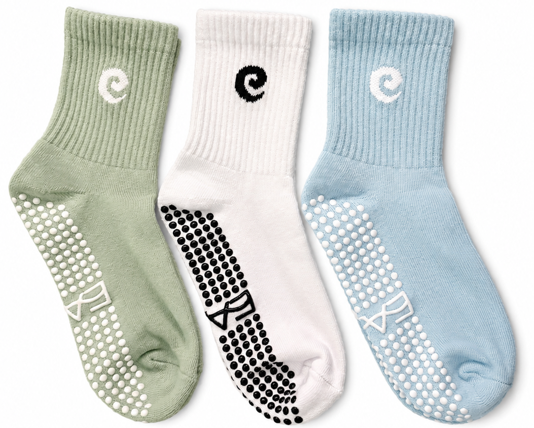 Mid-Crew Grip Socks