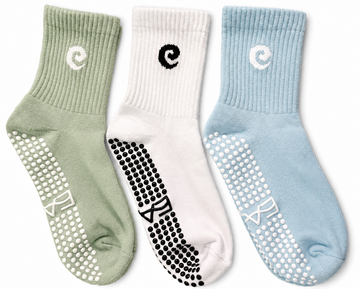 Mid-Crew Grip Socks