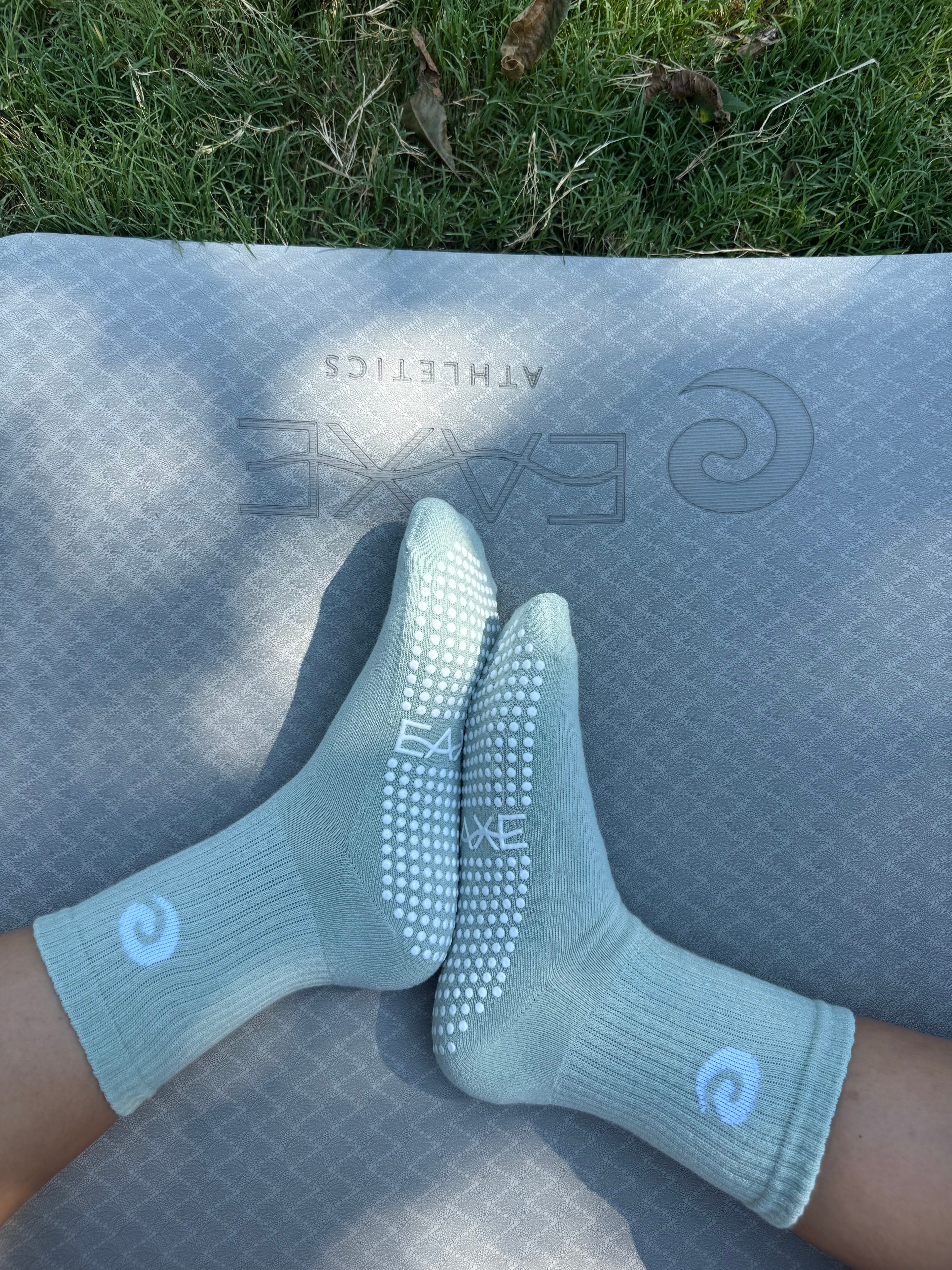 Mid-Crew Grip Socks